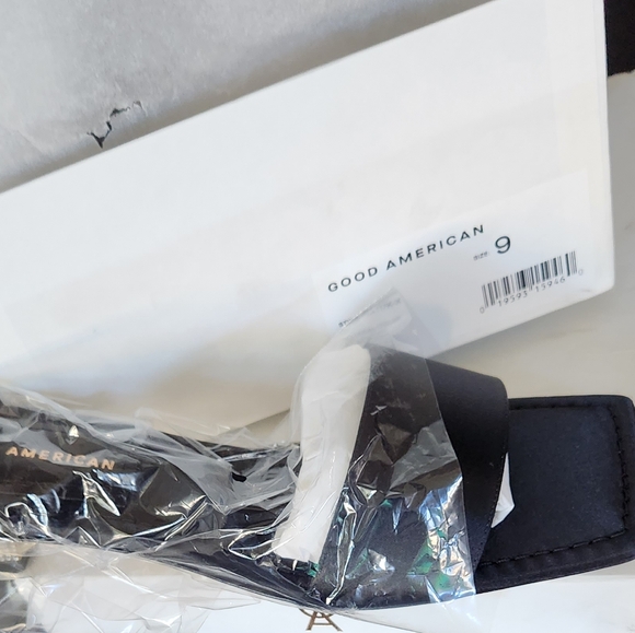 GOOD AMERICAN - Kickstand Slide Sandal - Black - Size 9 - Picture 7 of 7